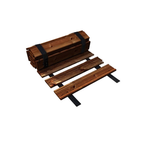 Floranica Garden path rolling road 30 x 100 cm Brown length in running meters can be shortened larch wood Rollable wooden path garden decoration