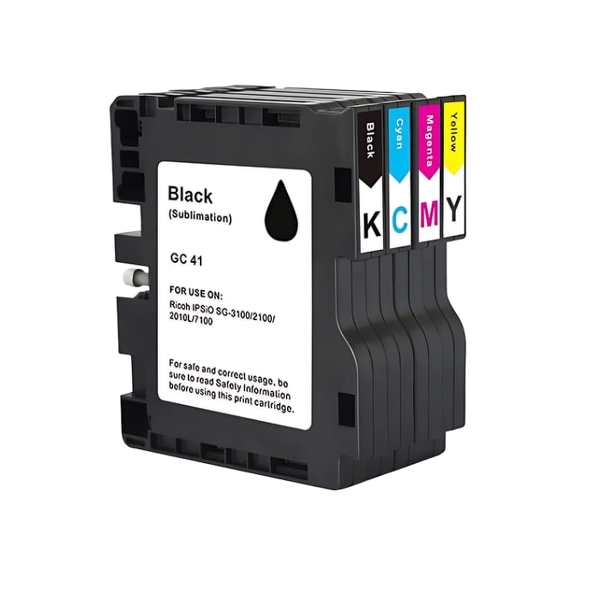 GC41 Compatible Sublimation Ink Cartridge GC-41 GC41K GC41C GC41M GC41Y Replacement for Ricoh IPSiO SG3100 SG2100 SG2100L SG2010L Aficio SG3110DNW SG2100N SG3100SNW SG3110DN SG2200N 010DN SGD 2010DNW